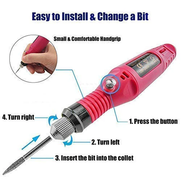 Electric Micro-Engraver Pen Mini Diy Engraving Tool Kit For Metal Glass Ceramic Plastic Wood Jewelry With Scriber Etcher 30 Bi
Electric Micro-Engraver Pen Mini Diy Engraving Tool Kit For Metal Glass Ceramic Plastic Wood Jewelry With Scriber Etcher 30 Bi