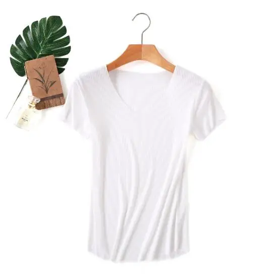 Fdfklak Women t shirt short sleeve summer T-shirts female casual cotton short top v-neck thin tshirt for ladies women's shirt
Fdfklak Women t shirt short sleeve summer T-shirts female casual cotton short top v-neck thin tshirt for ladies women's shirt