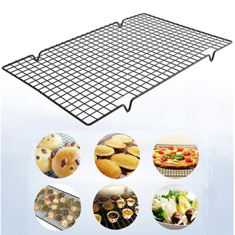 Steel Cooling Tray Rack Grill for Hot Food Muffin Cake Biscuit Bread Baking Dessert Pizza Holder Kitchen Tools |