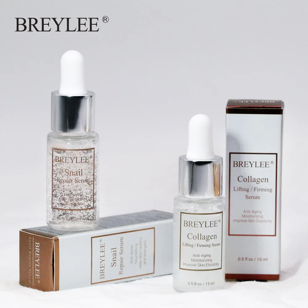 BREYLEE Snail Serum Collagen Serum Repairing Lifting Firming Essence Hyaluronic Acid Moisturizing Anti-Aging Face Skin Care 1PCS
BREYLEE Snail Serum Collagen Serum Repairing Lifting Firming Essence Hyaluronic Acid Moisturizing Anti-Aging Face Skin Care 1PCS