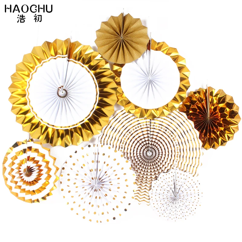 HAOCHU 8 шт./компл., европейский стиль, золотой, серебряный, бумажные вентиляторы, украшение для вечеринки, специально для свадьбы, крещения, укр...
HAOCHU 8 шт./компл., европейский стиль, золотой, серебряный, бумажные вентиляторы, украшение для вечеринки, специально для свадьбы, крещения, укр...