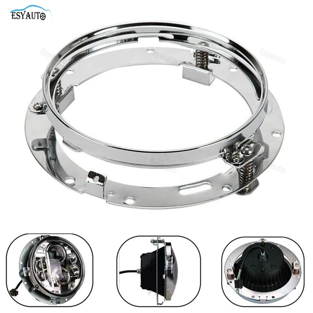 1 set Combo 7 LED Headlamp Driving Light H4/H13 12V+4-1/2" Auxiliary Passing Forward Lamps Angel Eyes+7 Inch Bracket for Touring
1 set Combo 7 LED Headlamp Driving Light H4/H13 12V+4-1/2" Auxiliary Passing Forward Lamps Angel Eyes+7 Inch Bracket for Touring