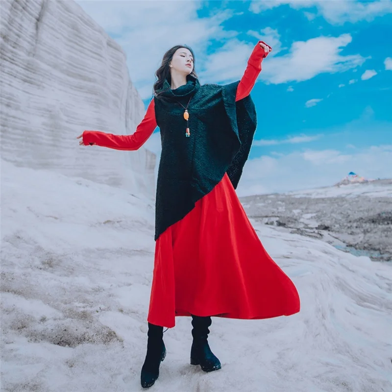 2019 Autumn Winter Dress Women Robe Vintage Femme Ethnic Hairy Turtleneck Long Sleeve Casual Ladies Maxi Long Dresses AA4349
2019 Autumn Winter Dress Women Robe Vintage Femme Ethnic Hairy Turtleneck Long Sleeve Casual Ladies Maxi Long Dresses AA4349