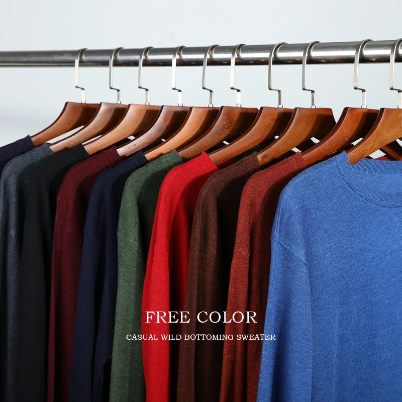 2018 Autumn New Men's Casual Sweater Business Fashion Round Neck Slim Thin Solid Color Bottoming Pullover Sweater Brand Clothes
2018 Autumn New Men's Casual Sweater Business Fashion Round Neck Slim Thin Solid Color Bottoming Pullover Sweater Brand Clothes