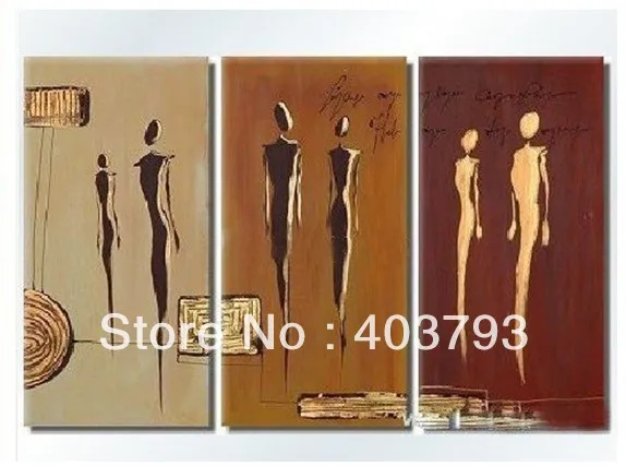 3P modern Oil painting on canvas abstract peple for home decoration free shipping
3P modern Oil painting on canvas abstract peple for home decoration free shipping