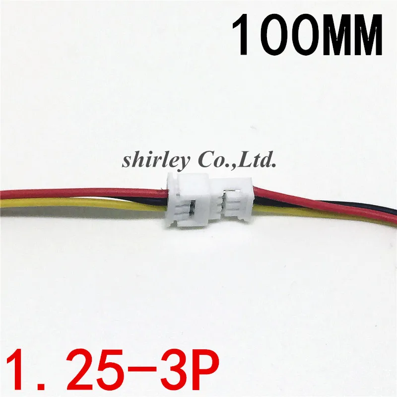 Free shiiping 100 Pair Micro JST 1.25 3P 3Pin 100MM/10CM Male and Female Connector plug with Wires Cables 1.25MM
Free shiiping 100 Pair Micro JST 1.25 3P 3Pin 100MM/10CM Male and Female Connector plug with Wires Cables 1.25MM