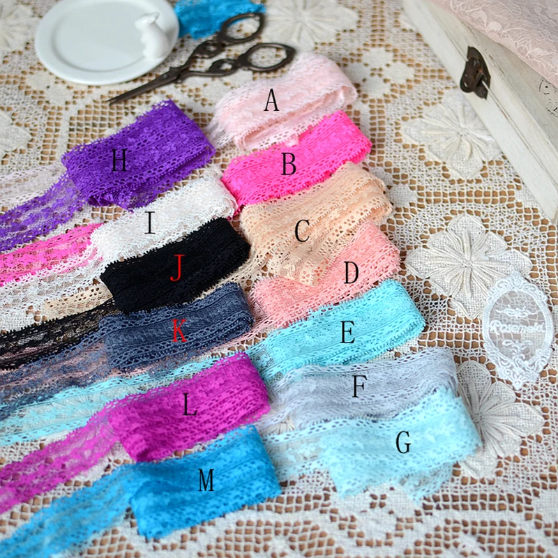 20Yards Sewing Craft Lace Trim Embellishment Ribbon Lace Fabric 13 Colors For Dress Skirt Handicrafts
20Yards Sewing Craft Lace Trim Embellishment Ribbon Lace Fabric 13 Colors For Dress Skirt Handicrafts