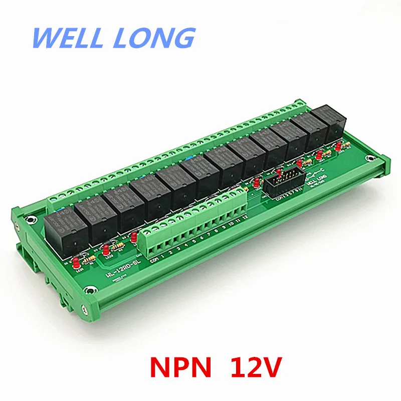 DIN Rail Mount 12 Channel NPN Type 12V 15A Power Relay Interface Module,HF JQC-3FF-12V-1ZS Relay.
DIN Rail Mount 12 Channel NPN Type 12V 15A Power Relay Interface Module,HF JQC-3FF-12V-1ZS Relay.