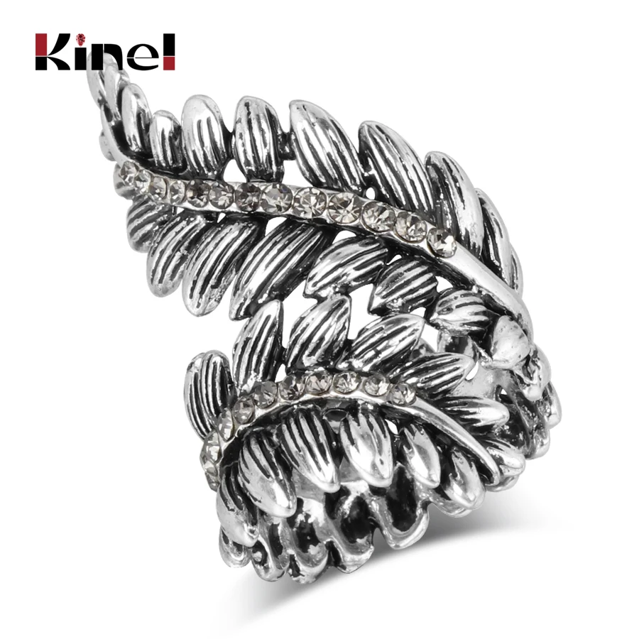 Kinel Luxury Boho Women Fashion Antique Rings For Silver Color Punk Leaf Ring Vintage Jewelry Love Party Crystal Gifts 2018 New
Kinel Luxury Boho Women Fashion Antique Rings For Silver Color Punk Leaf Ring Vintage Jewelry Love Party Crystal Gifts 2018 New