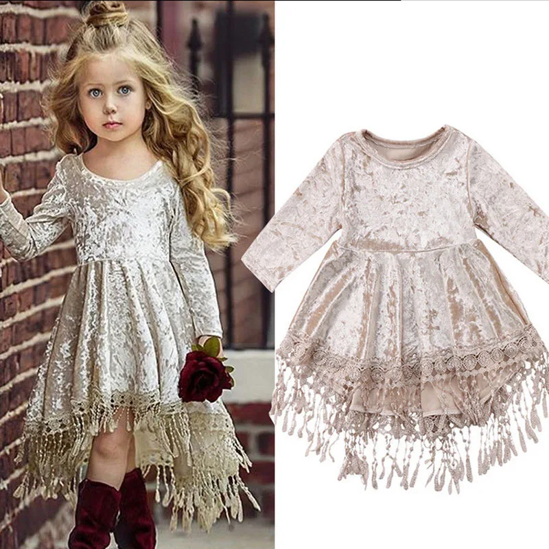 Baby Girl Dress Christmas Party Kids Girls Clothes Long Sleeve Princess Dress Velvet Tassel Kids Dresses for Girls 1 2 3 4 Years
Baby Girl Dress Christmas Party Kids Girls Clothes Long Sleeve Princess Dress Velvet Tassel Kids Dresses for Girls 1 2 3 4 Years