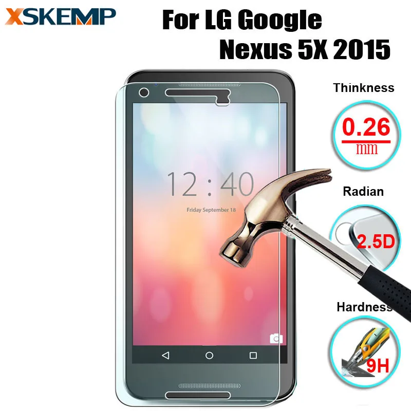 Для Google LG Nexus 5X H790 H791 9H 2.5D Глянцевая защита для экрана взрывозащищенный чехол из