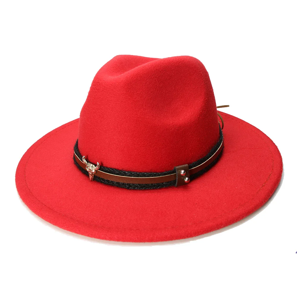 LUCKYLIANJI Retro Kid Child Vintage 100% Wool Wide Brim Cap Fedora Panama Jazz Bowler Hat Bull Head Leather Band (54cm/Adjust)
LUCKYLIANJI Retro Kid Child Vintage 100% Wool Wide Brim Cap Fedora Panama Jazz Bowler Hat Bull Head Leather Band (54cm/Adjust)