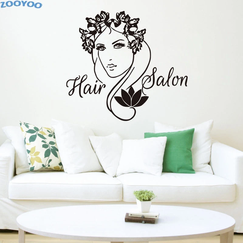 ZOOYOO Hair Salon Creative Wall Sticker Flower Girls Wall Decals Home Decor Living Room Bedroom Decoration
ZOOYOO Hair Salon Creative Wall Sticker Flower Girls Wall Decals Home Decor Living Room Bedroom Decoration