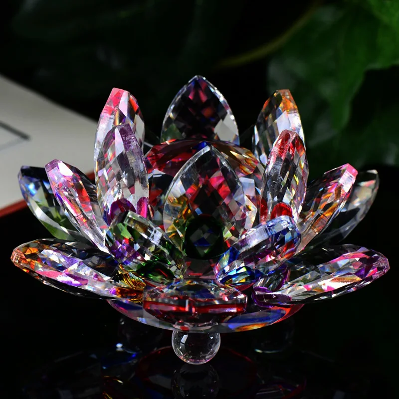 120mm Colorful Quartz Crystal Glass Lotus Feng shui Crystals Stone Home Wedding Decoration Souvenirs Figurines & Miniatures
120mm Colorful Quartz Crystal Glass Lotus Feng shui Crystals Stone Home Wedding Decoration Souvenirs Figurines & Miniatures