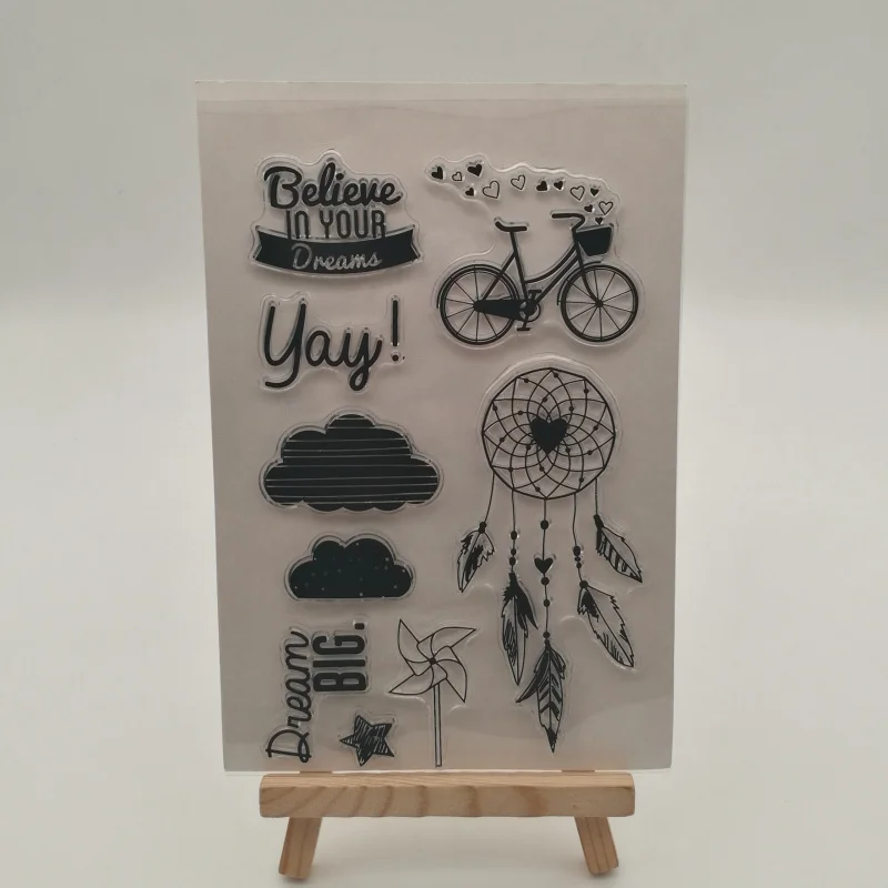 Believe in your dream transparent Silicone stencil for DIY Scrapbooking photo album decorative sheets
Believe in your dream transparent Silicone stencil for DIY Scrapbooking photo album decorative sheets