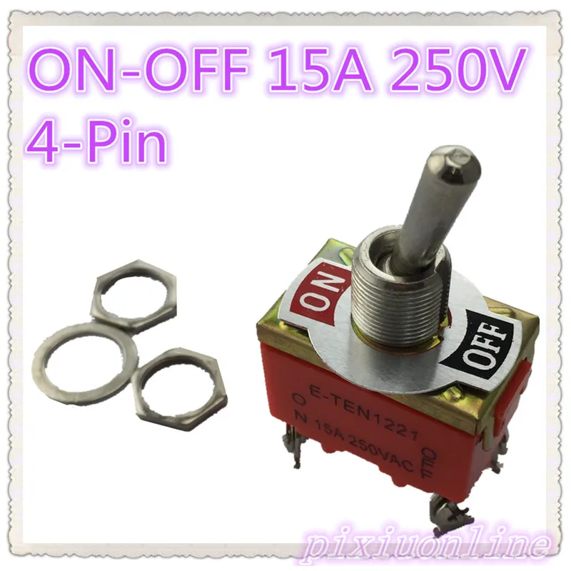 G108Y 1pcs E-TEN1221 4-Pin SPST 4 Terminal ON-OFF 15A 250V Toggle Switch Good Quality High Quality Cheapest Sell At a Loss
G108Y 1pcs E-TEN1221 4-Pin SPST 4 Terminal ON-OFF 15A 250V Toggle Switch Good Quality High Quality Cheapest Sell At a Loss