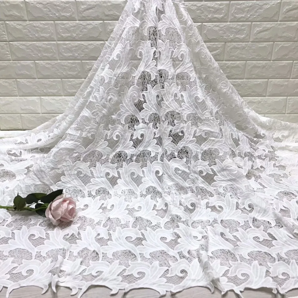 Cassiel 2019 Latest African Laces Fabrics French White Embroidered Guipure Lace Fabric High Quality Nigerian Lace Fabrics
Cassiel 2019 Latest African Laces Fabrics French White Embroidered Guipure Lace Fabric High Quality Nigerian Lace Fabrics