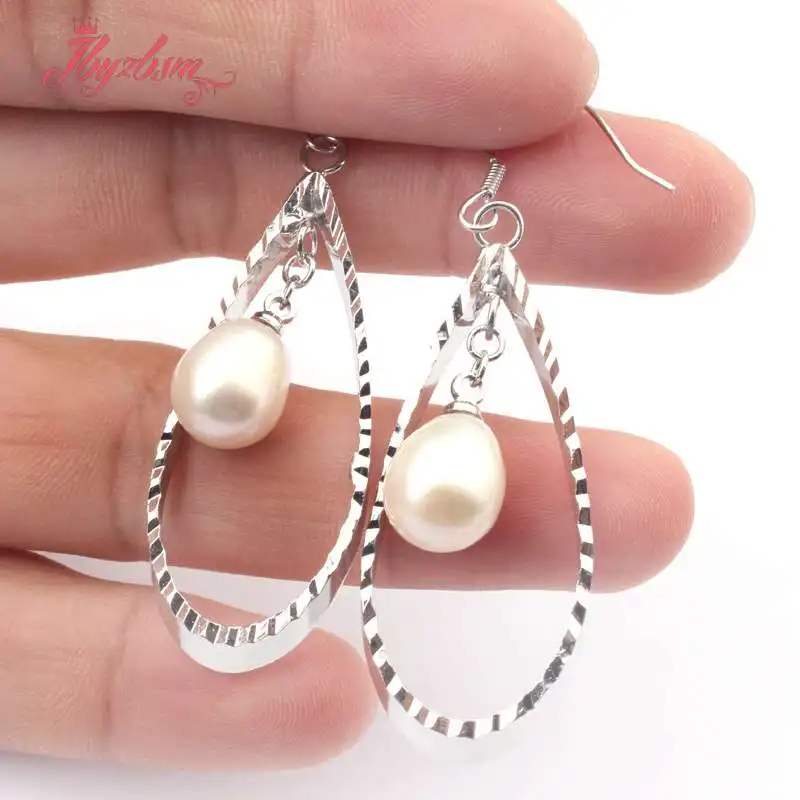 8x9-9x10mm Oval Freshwater Pearl Natural Stone Drop Silver Plated Dangle Hook Jewelry Earring For Woman Christmas Gift 1 Pair
8x9-9x10mm Oval Freshwater Pearl Natural Stone Drop Silver Plated Dangle Hook Jewelry Earring For Woman Christmas Gift 1 Pair