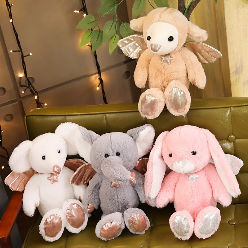 Hot New 1Pc 40cm Cute Animal Plush Toy Mini Angel Elephant Rabbit Mouse Sheep Plush Stuffed Doll Kids Toys Christmas Presents
Hot New 1Pc 40cm Cute Animal Plush Toy Mini Angel Elephant Rabbit Mouse Sheep Plush Stuffed Doll Kids Toys Christmas Presents