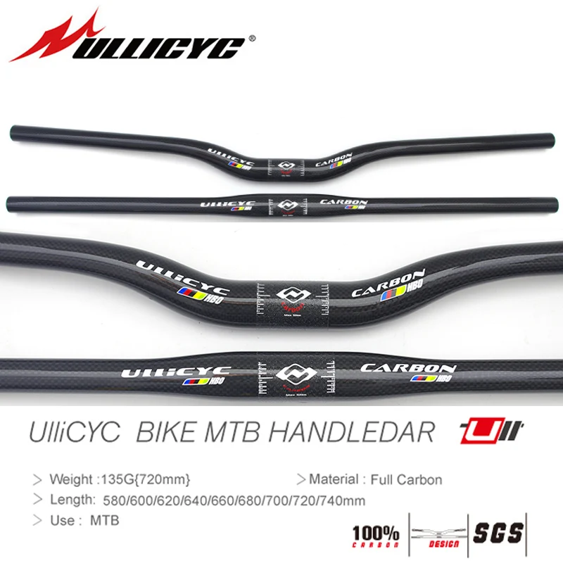 Ullicyc super light Bicycle Handlebar Flat or Rise Handlebar Mountain bike parts 31.8*580/600/620/640/660/680/700/720/740mm
Ullicyc super light Bicycle Handlebar Flat or Rise Handlebar Mountain bike parts 31.8*580/600/620/640/660/680/700/720/740mm