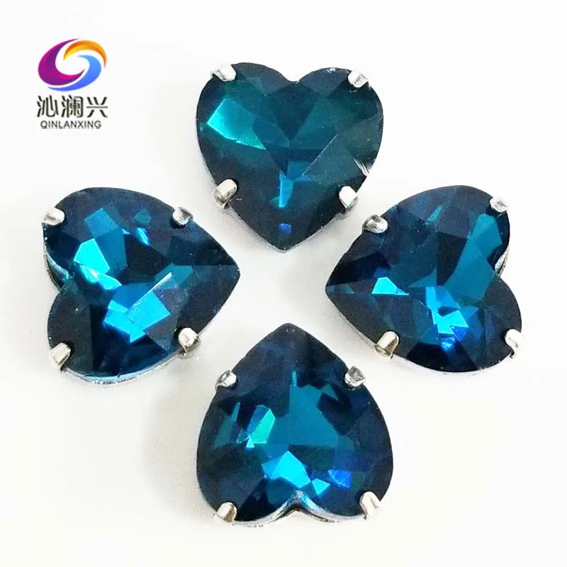 Peacock blue heart shape top quality Glass Crystal claw rhinestones,sew on stone with holes for Diy Clothing accessories SWH14
Peacock blue heart shape top quality Glass Crystal claw rhinestones,sew on stone with holes for Diy Clothing accessories SWH14