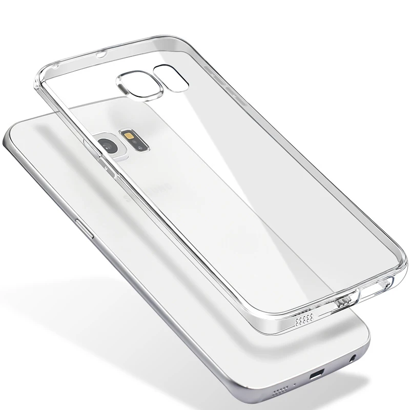 Ультратонкий Прозрачный мягкий чехол из ТПУ для телефона Samsung Galaxy S8 S9 Plus S6 S7 Edge J1 J3