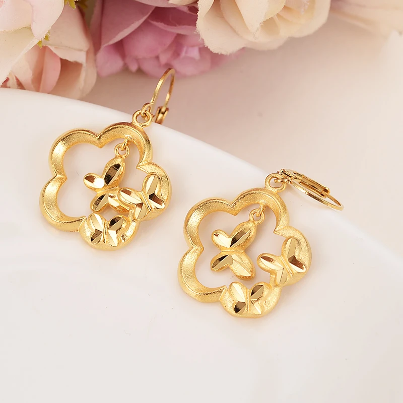 Gold Color Earrings For Women Fashion Jewelry african Arab Earrings Body Jewelry Flower butterfly women girl kids ChristmasGift
Gold Color Earrings For Women Fashion Jewelry african Arab Earrings Body Jewelry Flower butterfly women girl kids ChristmasGift