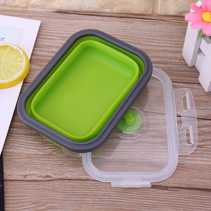 4PCS Portable Collapsible Folding Silicone Food Storage Containers Lunch Bento Box organizador organizer
4PCS Portable Collapsible Folding Silicone Food Storage Containers Lunch Bento Box organizador organizer