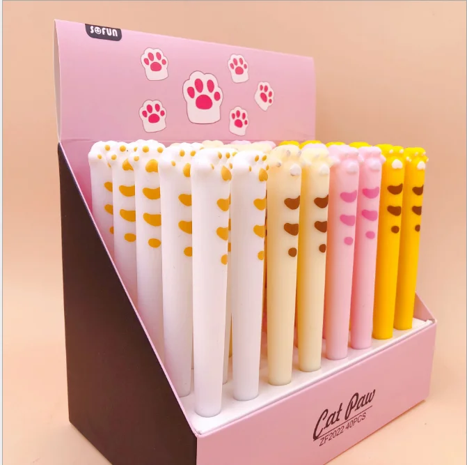 40 Pcs Kawaii Gel Pens Cartoon Cat Claw Black Gel Ink Pens Pens for Writing Cute Stationery Office School Supplies 0.5mm
40 Pcs Kawaii Gel Pens Cartoon Cat Claw Black Gel Ink Pens Pens for Writing Cute Stationery Office School Supplies 0.5mm
