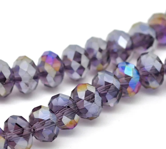 DoreenBeads Purple AB Color Crystal Glass Faceted Rondelle Beads 8mm, Approx 144Pcs (B14923), yiwu
DoreenBeads Purple AB Color Crystal Glass Faceted Rondelle Beads 8mm, Approx 144Pcs (B14923), yiwu