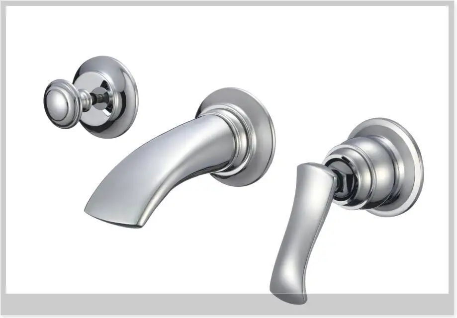 Single Handle Waterfall Chrome Basin Faucet Wall Mounted Bath Sink Mixer emergi | Канцтовары для офиса и дома