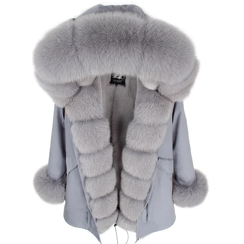 2019 fashion winterwarm jacket women real fur coat natural real fox fur collar loose long parkas big fur outerwear Detachable
2019 fashion winterwarm jacket women real fur coat natural real fox fur collar loose long parkas big fur outerwear Detachable