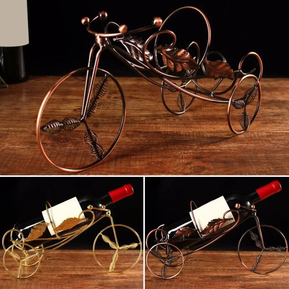 Tricycle Style Wine Rack Wine Holder Shelf Metal Practical Sculpture Wine stand Home Decoration Interior Crafts Christmas Gift
Tricycle Style Wine Rack Wine Holder Shelf Metal Practical Sculpture Wine stand Home Decoration Interior Crafts Christmas Gift