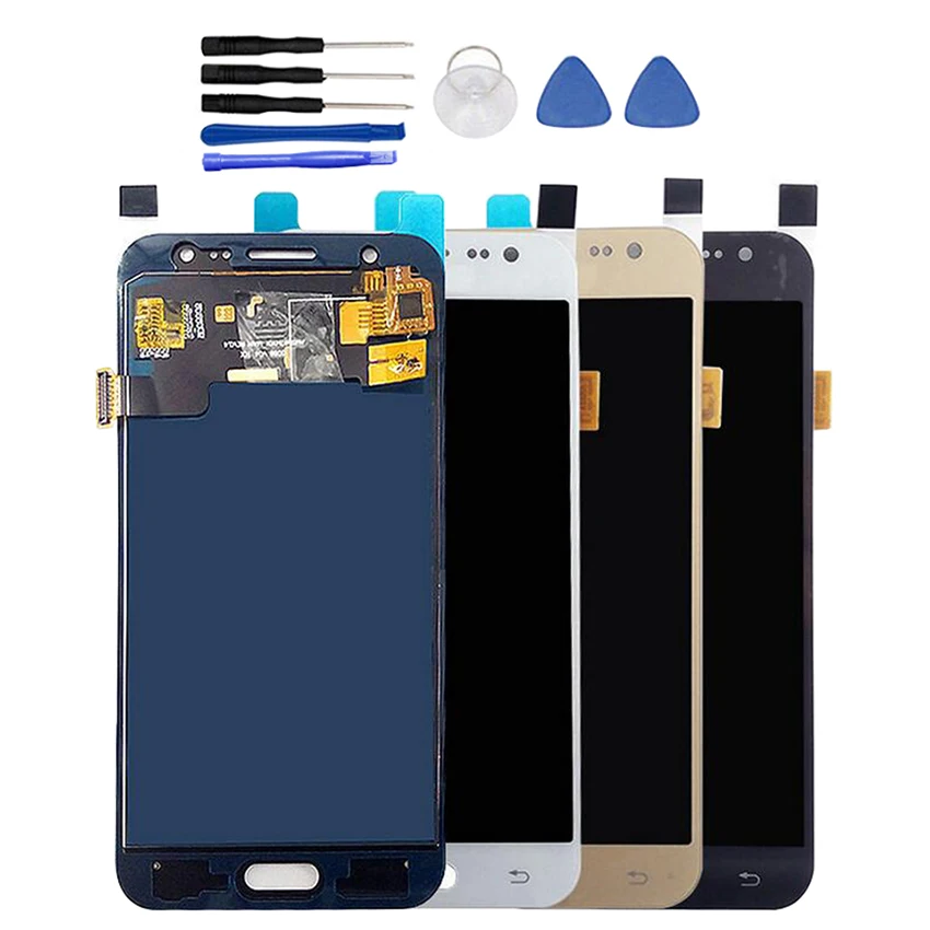 Фото Для Samung Galaxy J5 2015 J500 J500F SM-J500F ЖК-дисплей сенсорный экран дигитайзер сборка Замена