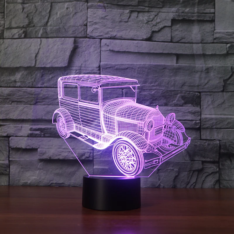 Vintage Car 3D Night Light 7 Color Changing Table Lamp Touch Remote Control Xmas Gift for Home Decorations
Vintage Car 3D Night Light 7 Color Changing Table Lamp Touch Remote Control Xmas Gift for Home Decorations