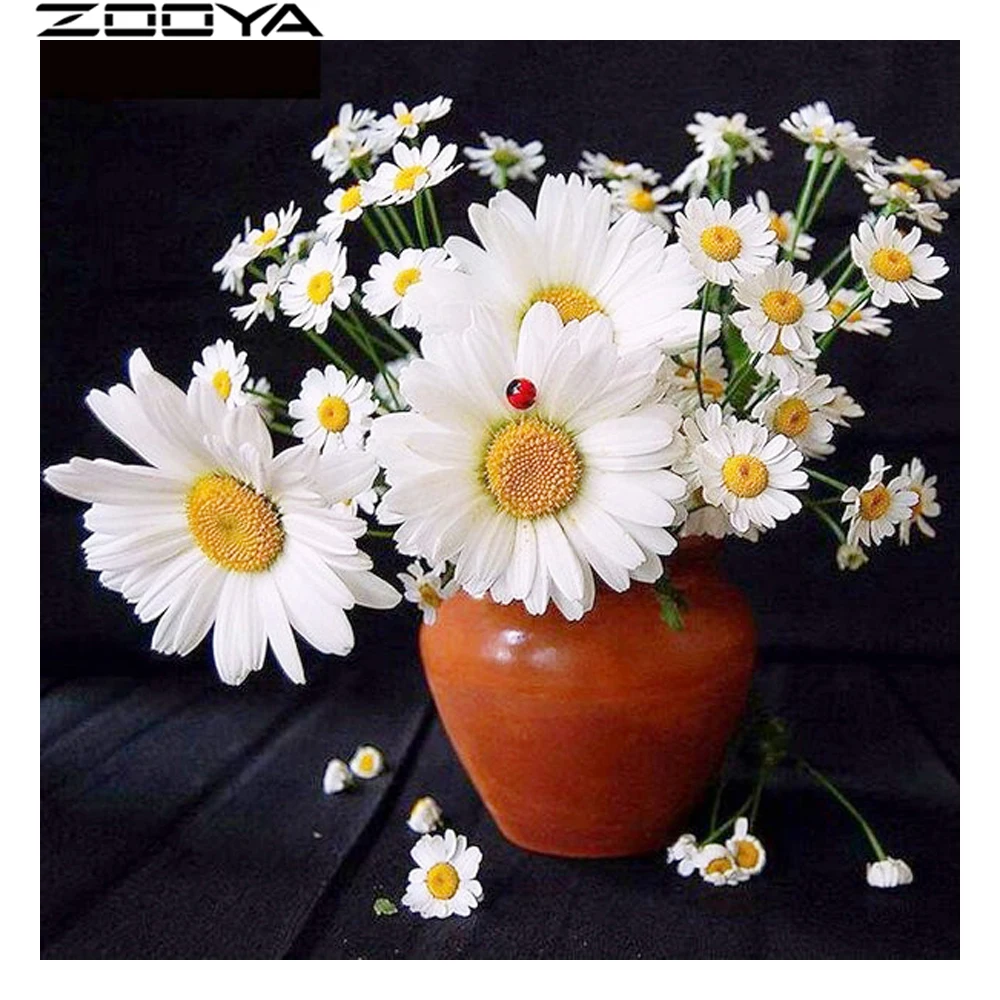 ZOOYA Diamond Embroidery Cross-Stitch Kits White Daisy In A Vase 5d DIY Diamond Painting Embroidered With Rhinestones R722
ZOOYA Diamond Embroidery Cross-Stitch Kits White Daisy In A Vase 5d DIY Diamond Painting Embroidered With Rhinestones R722