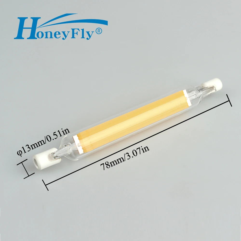 Светодиодсветодиодный лампа HoneyFly J78 R7S COB 4 Вт 220 В сменная галогенная