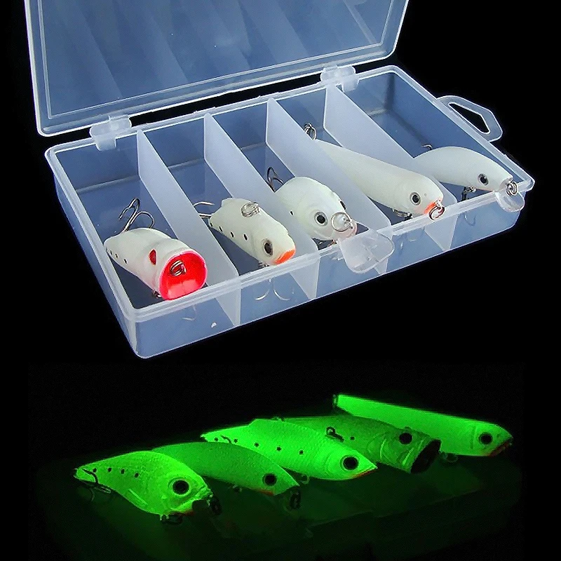 All types of bait kit Includes Containing box Full body luminous fishing lure set Hard Bait crankbait VIB minnow popper pencil
All types of bait kit Includes Containing box Full body luminous fishing lure set Hard Bait crankbait VIB minnow popper pencil
