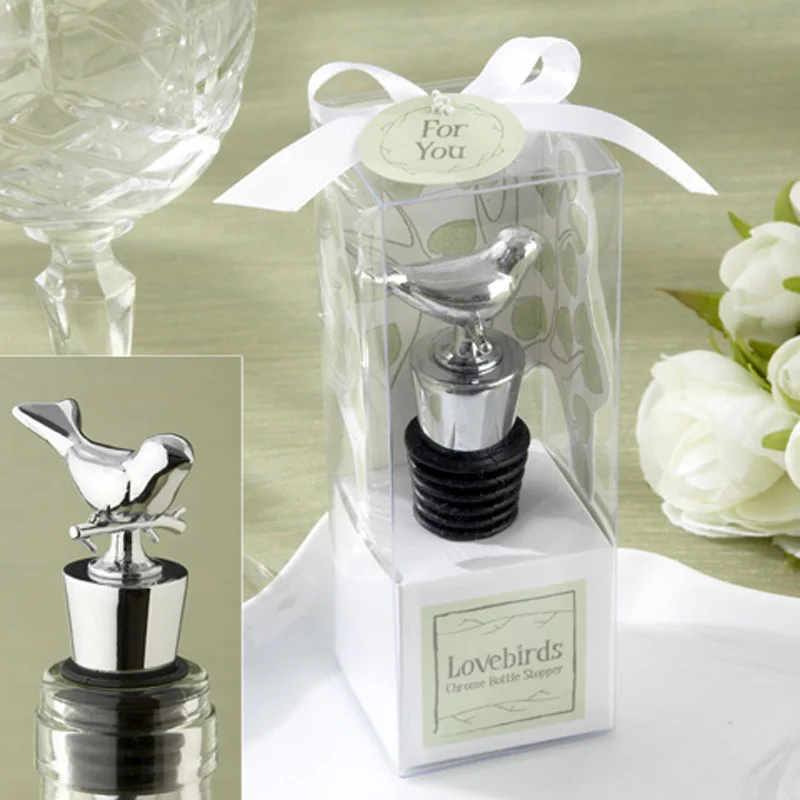 20PCS/LOT New Arrival Stainless Steel Love Bird Wine Bottle Stopper Wedding Favors Gifts For Bridal Shower FREE SHIPPING
20PCS/LOT New Arrival Stainless Steel Love Bird Wine Bottle Stopper Wedding Favors Gifts For Bridal Shower FREE SHIPPING