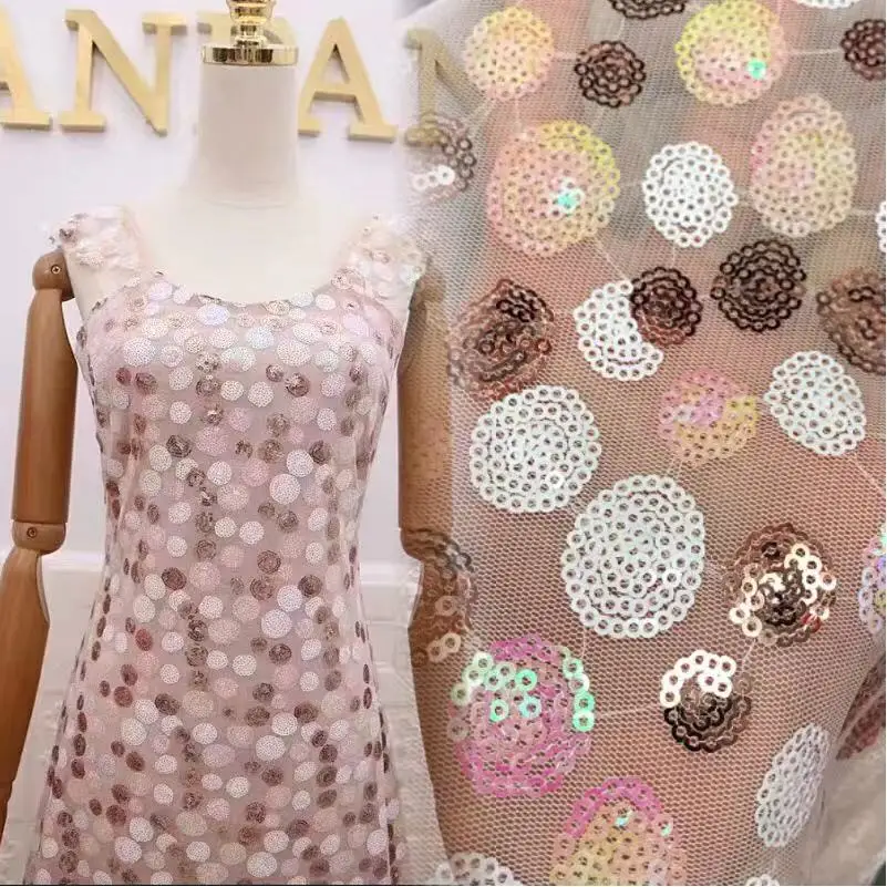 Free Shipping Chic Polka Dot Sequin Lace Fabric Colorful 3mm Sequins Dotted Fabric for Prom dress, Princess Dress, Evening Dress
Free Shipping Chic Polka Dot Sequin Lace Fabric Colorful 3mm Sequins Dotted Fabric for Prom dress, Princess Dress, Evening Dress