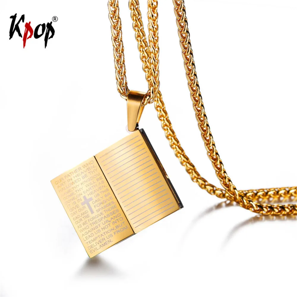 Kpop Book Bible Pendant Necklace Holy Cross Religious Jewelry Adjustable Chain Charm Necklace For Men/Women GP634
Kpop Book Bible Pendant Necklace Holy Cross Religious Jewelry Adjustable Chain Charm Necklace For Men/Women GP634