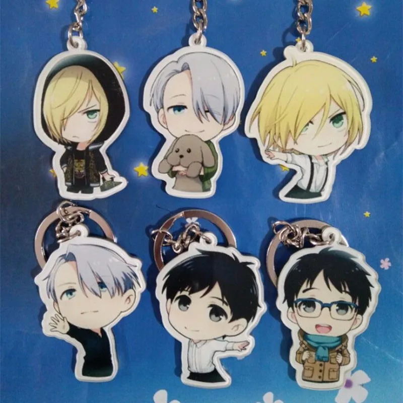 6 шт./лот аниме Юри на льду брелок для ключей Виктор Никифоров Юри Katsuki подвесные брелоки брошь для автомобиля сумки фигурки
6 шт./лот аниме Юри на льду брелок для ключей Виктор Никифоров Юри Katsuki подвесные брелоки брошь для автомобиля сумки фигурки