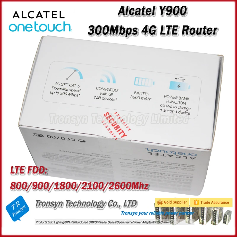 Free Shipping New Original Unlocked Cat6 300Mbps Alcatel Y900 LTE 4G WiFi Router With Sim Card Slot And 4G Mobile WiFi Routers
Free Shipping New Original Unlocked Cat6 300Mbps Alcatel Y900 LTE 4G WiFi Router With Sim Card Slot And 4G Mobile WiFi Routers
