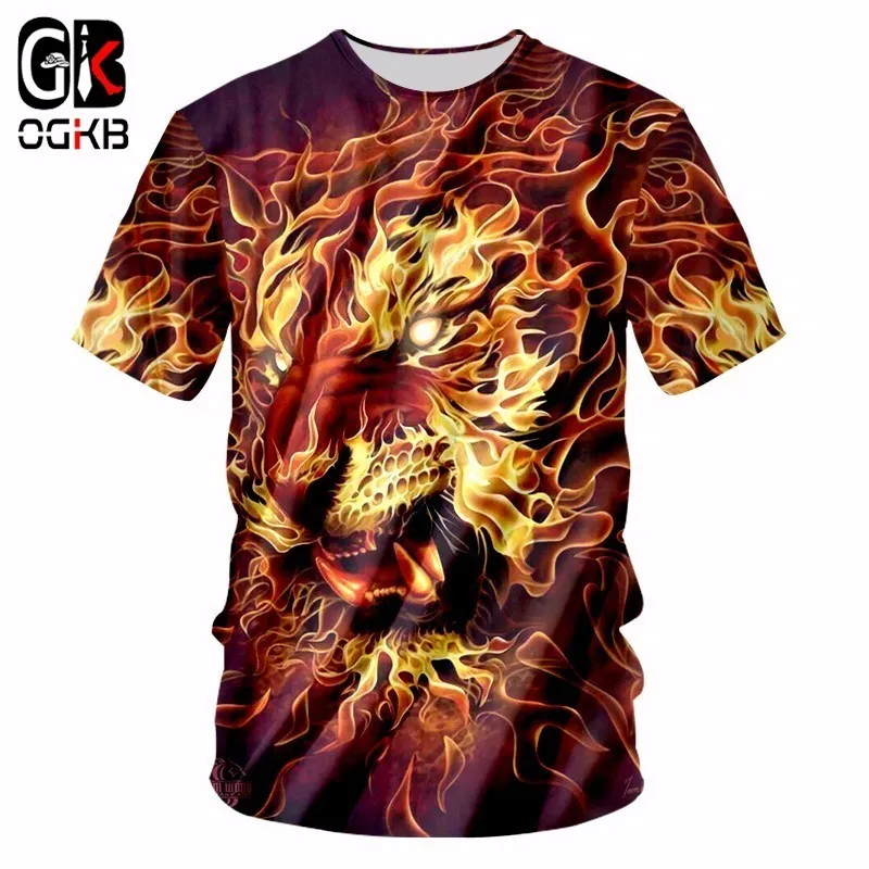 OGKB New Arrival Animal Tshirts Cool Print Flame Lion 3D T-shirt For Women/men Hiphop Punk T Shirt Round Neck Tee Shirts Unisex
OGKB New Arrival Animal Tshirts Cool Print Flame Lion 3D T-shirt For Women/men Hiphop Punk T Shirt Round Neck Tee Shirts Unisex