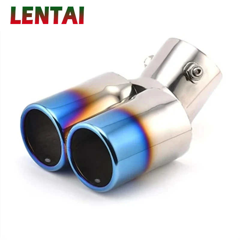 

Twin Curved Tailpipe Car Exhaust Tail Pipe Muffler For Chevrolet Cruze Aveo Ford Focus 2 Kia Rio K2 Mazda 6 5 Peugeot 207 307