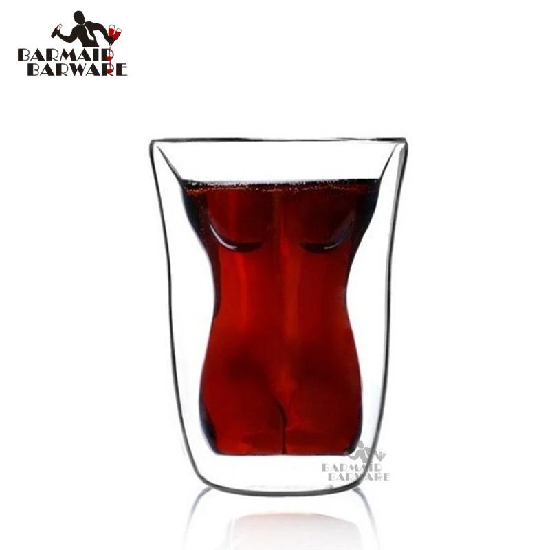 

1pcs 160ml Shot Glass Cocktail Beer Skull Glass Whiskey Sexy Vodka Shot Glass Drinking Ware for Home Office Drinkware