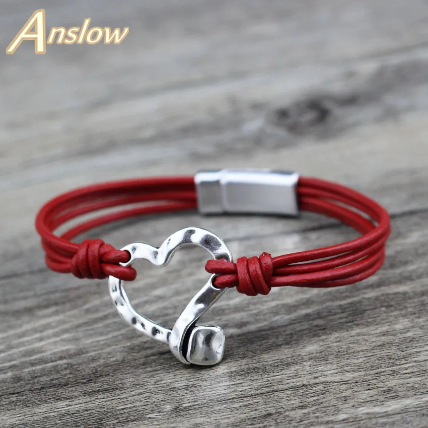 Anslow Fashion Jewelry Vintage Retro Handmade DIY Charm Heart Leather Magnetic Bracelet For Women Men Black Friday LOW0742LB
Anslow Fashion Jewelry Vintage Retro Handmade DIY Charm Heart Leather Magnetic Bracelet For Women Men Black Friday LOW0742LB