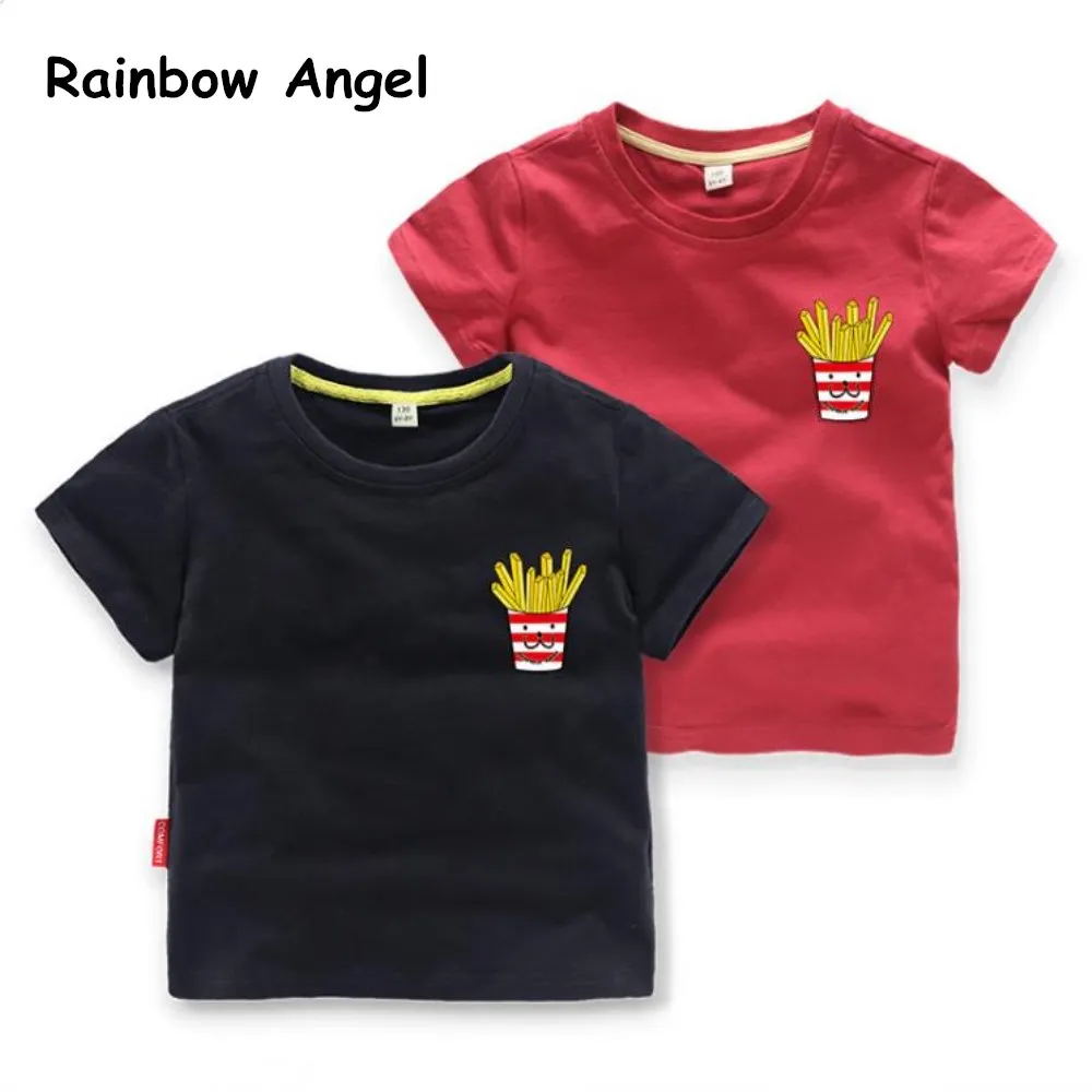 2019 Boys Tops Summer Brand Children T shirts Boys Clothes Kids Tee Shirt 100% Cotton Chips Pattern Baby Boy Clothing
2019 Boys Tops Summer Brand Children T shirts Boys Clothes Kids Tee Shirt 100% Cotton Chips Pattern Baby Boy Clothing