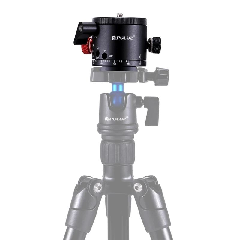 PULUZ Professional 1/4'' Screw Aluminum Alloy Panoramic Indexing Rotator Ball Head for DSLR Camera Tripod Head Adapter
PULUZ Professional 1/4'' Screw Aluminum Alloy Panoramic Indexing Rotator Ball Head for DSLR Camera Tripod Head Adapter