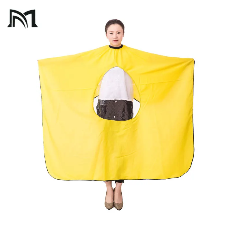 4 Colors Hairdresser Cape Gown Transparent Cloth New Waterproof View Window Hair Cut Hairdressing Barbers Can play cell phon
4 Colors Hairdresser Cape Gown Transparent Cloth New Waterproof View Window Hair Cut Hairdressing Barbers Can play cell phon